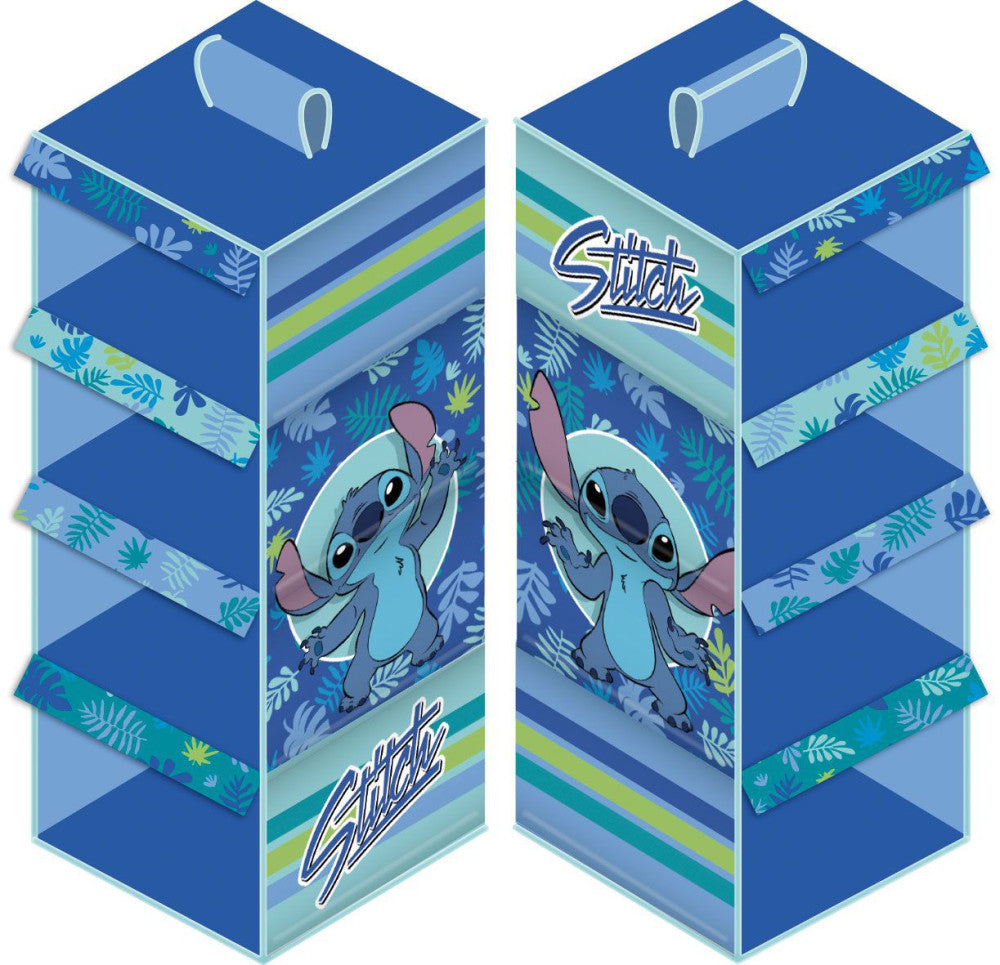Disney Lilo un Stitch Leaf piekarināms skapja organizators ar 4 nodalījumiem