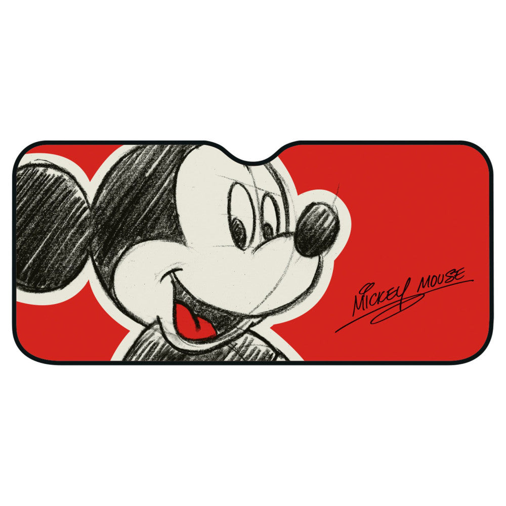 Disney Mickey alumīnija automašīnas saules aizsargs, priekšējam vējstiklam 130x70 cm
