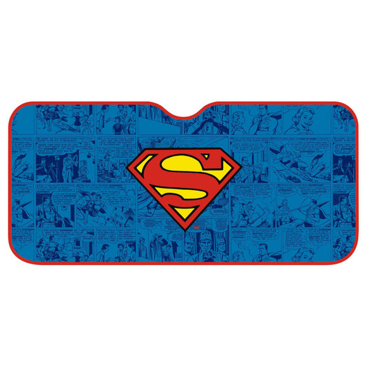 Superman alumīnija automašīnas saules aizsargs, priekšējais vējstikls 130x70 cm