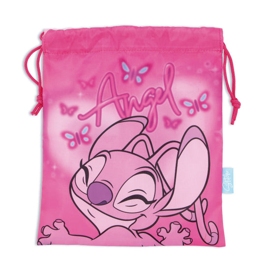 Disney Lilo un Stitch rozā eņģeļa pusdienu maisiņš 26,5 cm