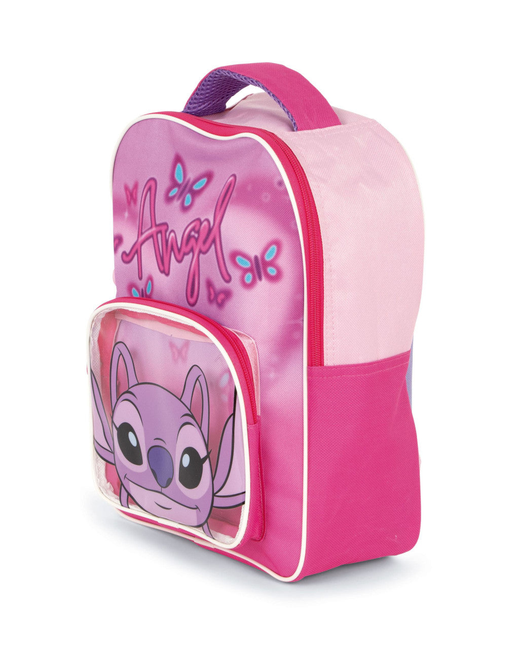 Disney Lilo un Stitch rozā eņģeļa mugursoma, soma 30 cm
