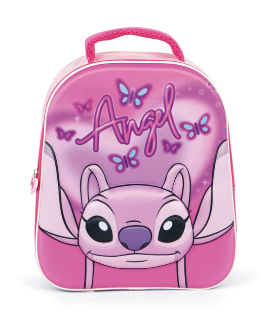 Disney Lilo un Stitch Pink Angel 3D mugursoma, soma 32 cm