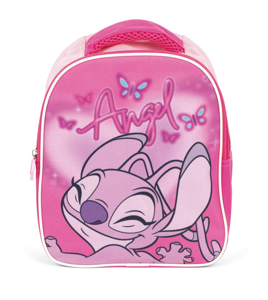 Disney Lilo un Stitch rozā eņģeļa mugursoma, soma 24 cm