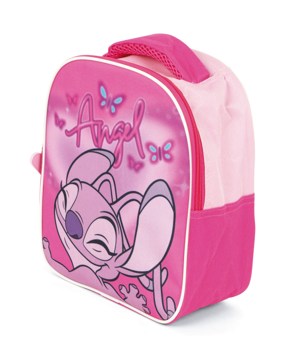 Disney Lilo un Stitch rozā eņģeļa mugursoma, soma 24 cm