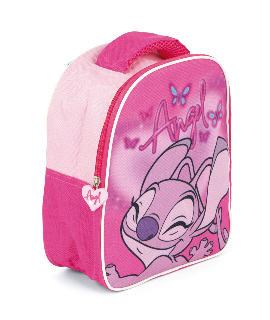 Disney Lilo un Stitch rozā eņģeļa mugursoma, soma 24 cm