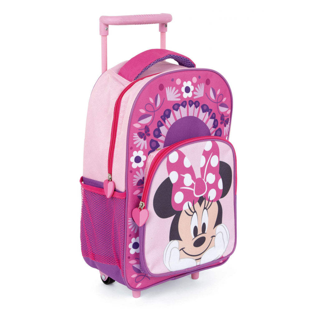 Disney Minnie Vibe bērnu mugursoma ar ritošo daļu, soma 36 cm