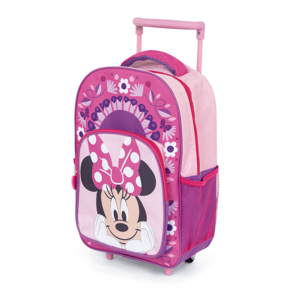 Disney Minnie Vibe bērnu mugursoma ar ritošo daļu, soma 36 cm