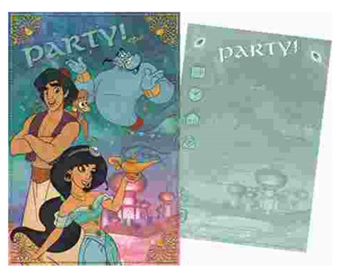 Disney Aladina ballītes ielūgums