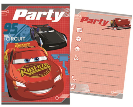 Disney Cars ballītes ielūgums