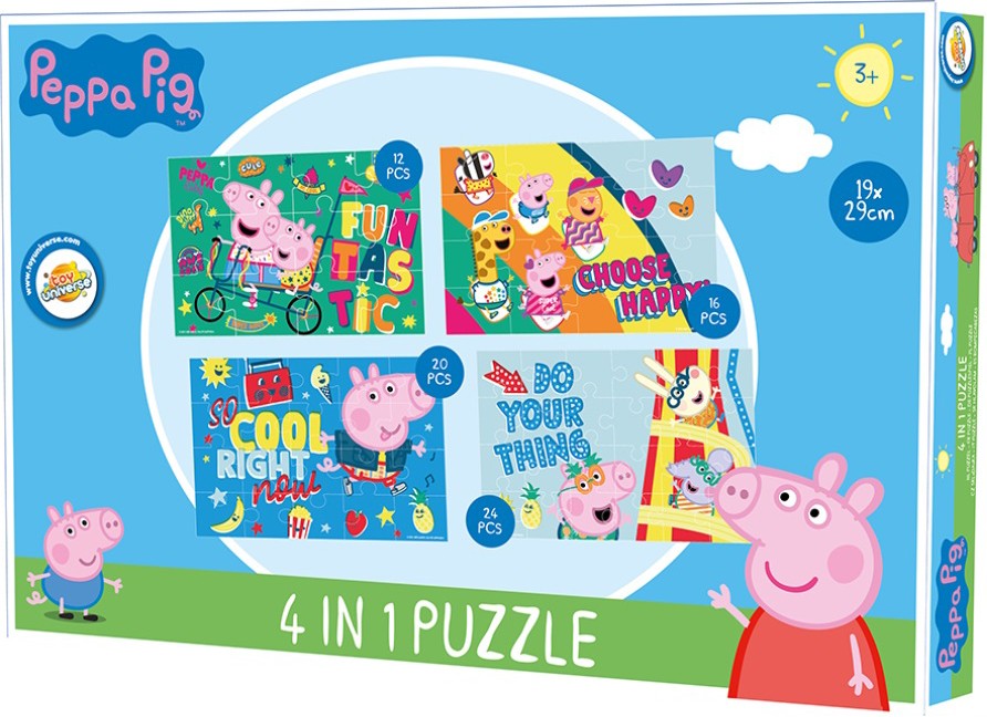 Peppa Pig 4-in-1 puzle