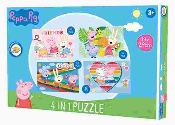 Peppa Pig puzle 4-vienā