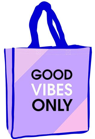 Colour Good Vibes Only iepirkumu soma 34 cm