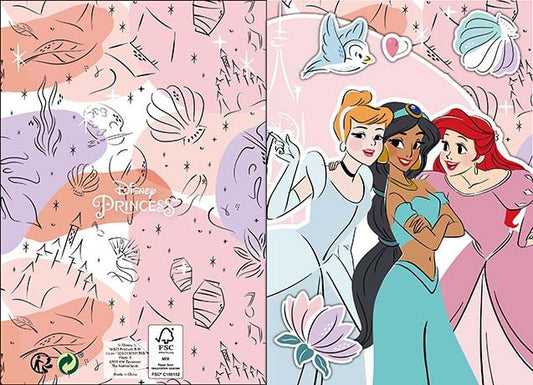 Disney Princess 3D izbīdāmā apsveikuma kartīte + aploksne