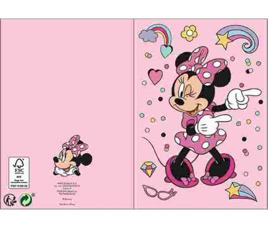 Disney Minnie Wink 3D izbīdāmā apsveikuma kartīte + aploksne
