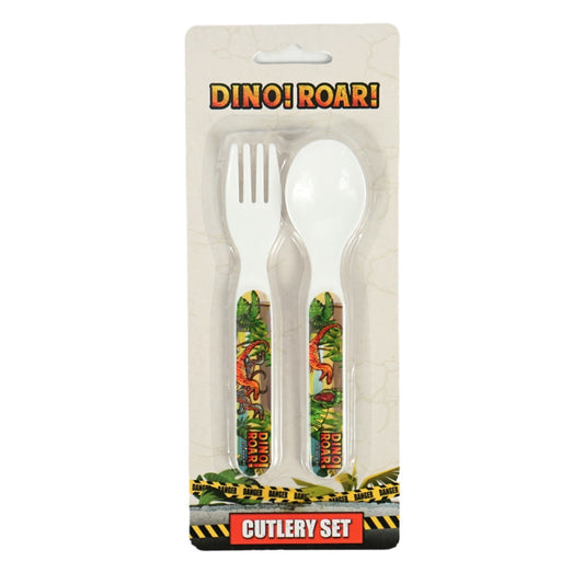 Plastmasas galda piederumu komplekts "Dinozaurs Rēc" - 2 gab.