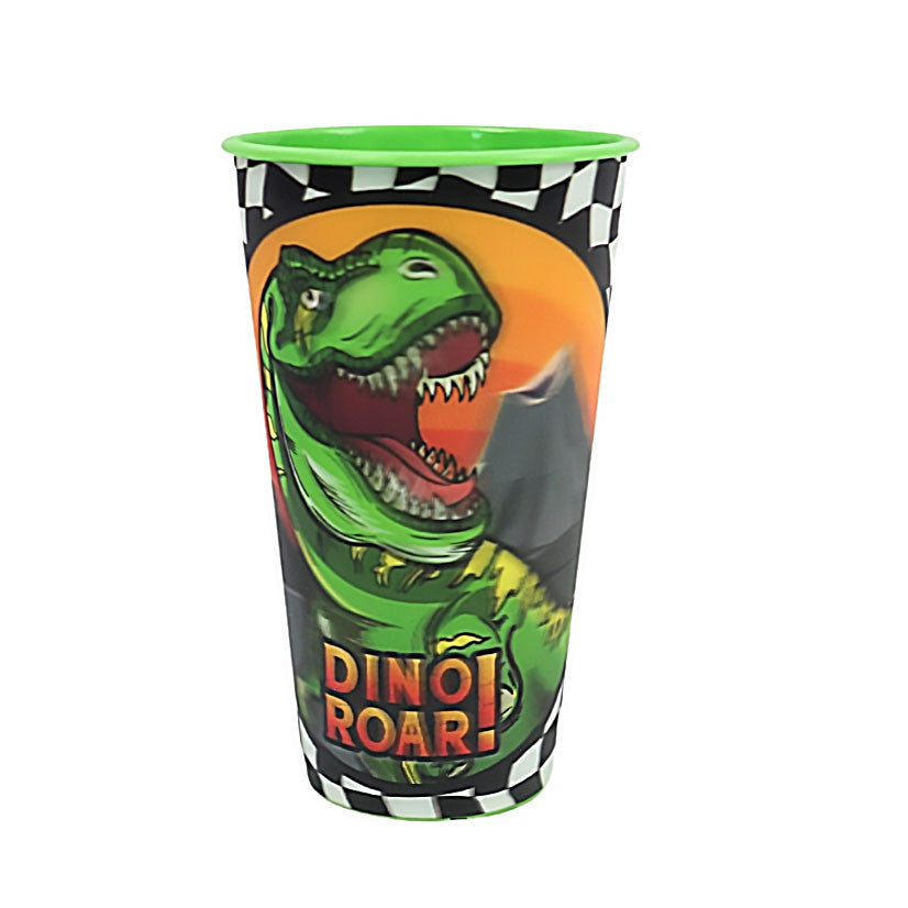 Dinozaura rēciena 3D efekta plastmasas krūze 480 ml