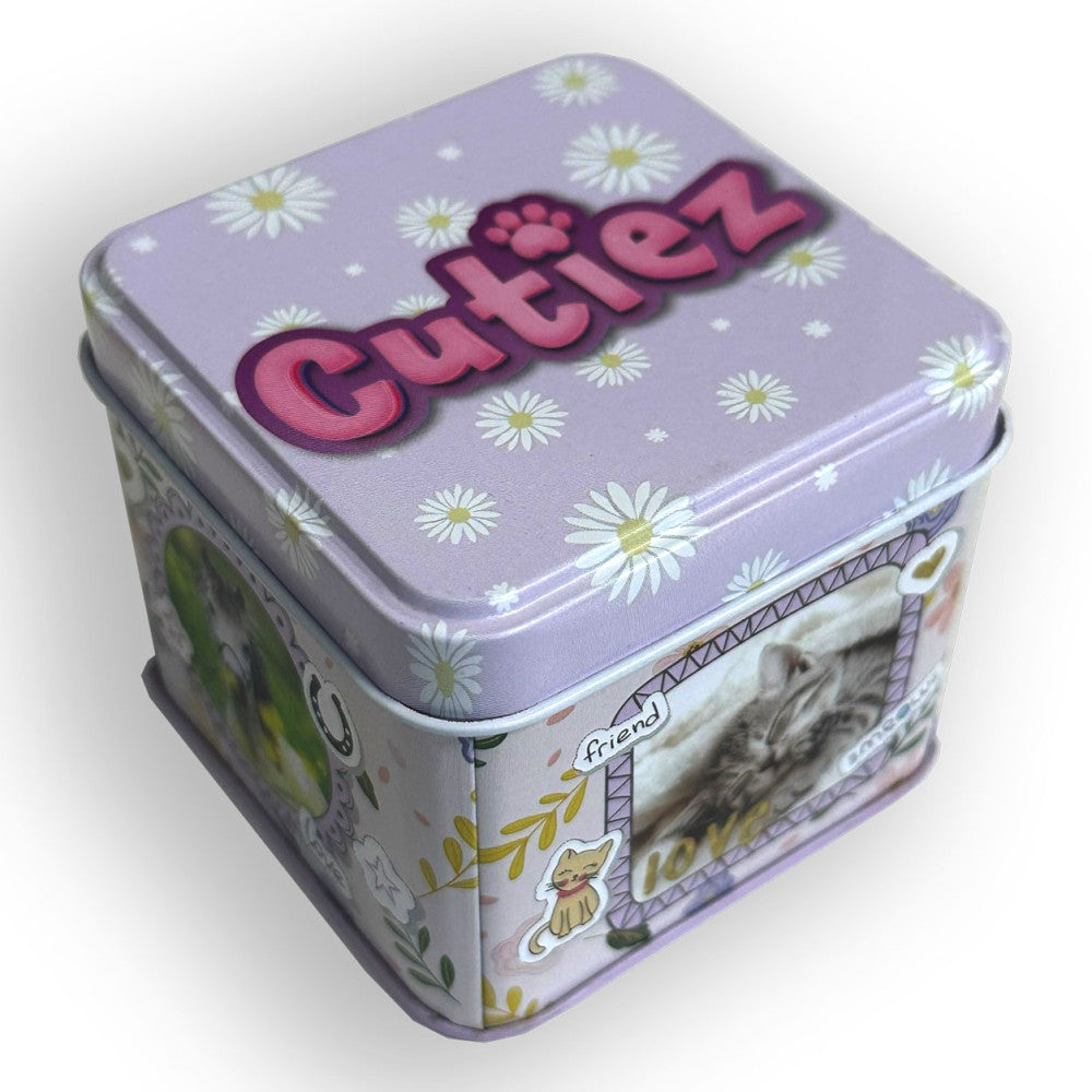 Dzīvnieki Cutiez mini metāla kastīte 7,5 cm