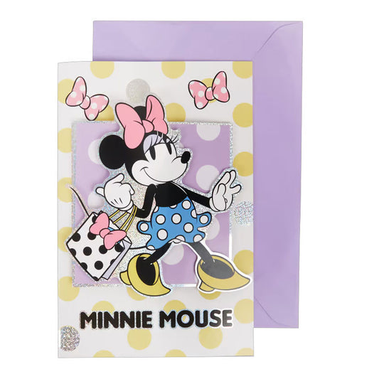 Disney Minnijas iepirkšanās 3D apsveikuma kartīte
