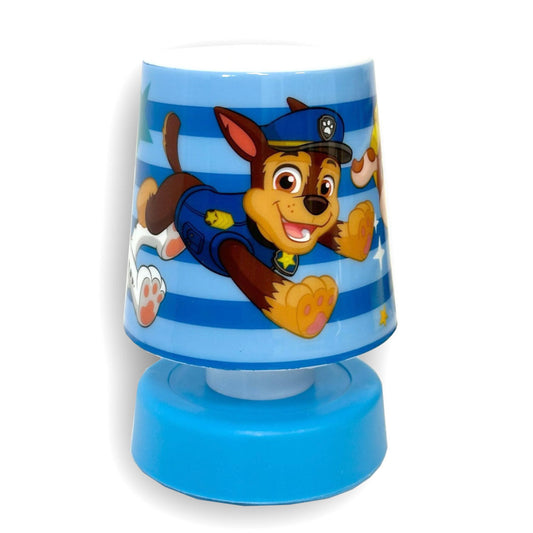 Ķepu patruļas svītrainā mini galda lampa