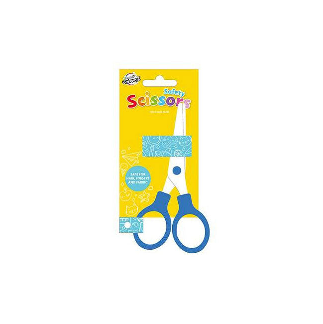Krāsaini zilas drošības šķēres 15 cm