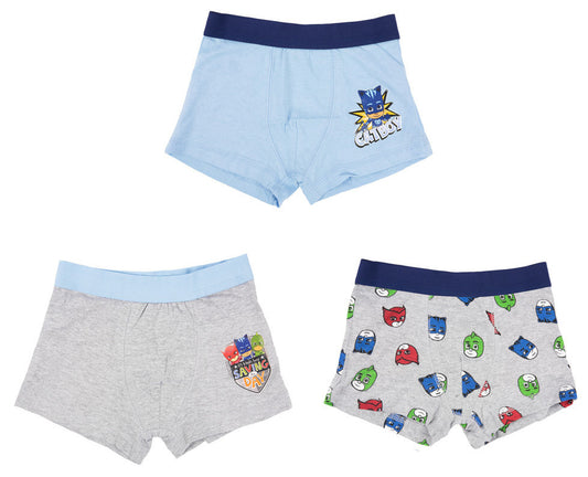 PJ Masks bērnu bokseršorti 3 gab. iepakojumā 122/128 cm