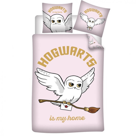 Harry Potter Hedvig gultas veļas komplekts 140√ó200cm, 63√ó63cm mikrošķiedra