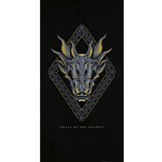 Game of Thrones: Pūķa nama vannas dvielis, pludmales dvielis 70x140cm (ātri žūstošs)