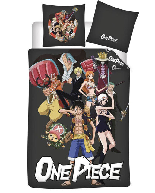 One Piece gultasveļas pārvalks 140x200cm, 63x63 cm mikrošķiedra