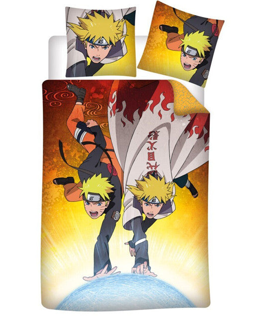 Naruto Minato gultasveļas komplekts 140√ó200cm, 63√ó63 cm mikrošķiedra