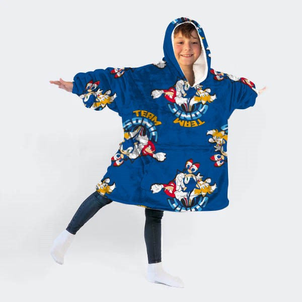 Sonic the Hedgehog Sonic the Hedgehog valkājama plīša flīsa sega, pončo