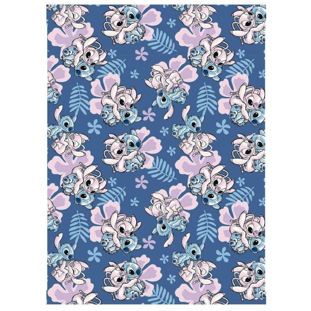 Disney Lilo un Stitch Hibiska koraļļu flīsa sega 110x150cm