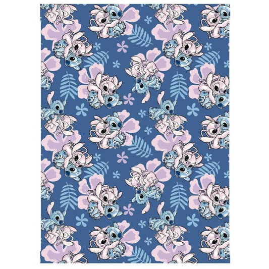 Disney Lilo un Stitch Hibiska koraļļu flīsa sega 110x150cm
