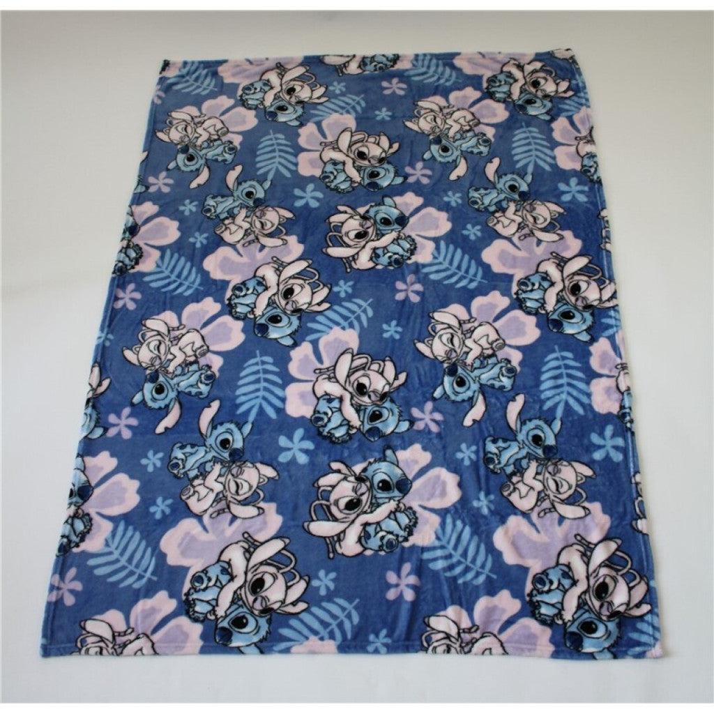 Disney Lilo un Stitch Hibiska koraļļu flīsa sega 110x150cm