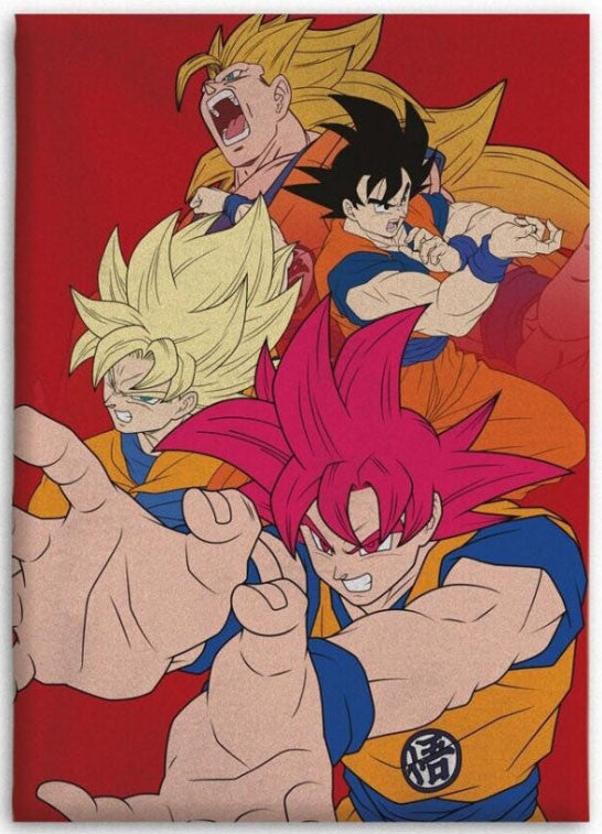 Dragon Ball Hues of Power koraļļu flīsa sega 110x150cm