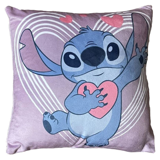 Disney Lilo un Stitch dekoratīvais spilvens ar noņemamu pārvalku 35x35 cm