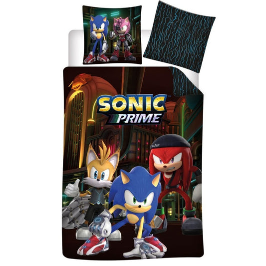 Sonic the Hedgehog Sonic the Hedgehog Prime gultasveļas komplekts 140√ó200cm, 63√ó63 cm mikrošķiedra