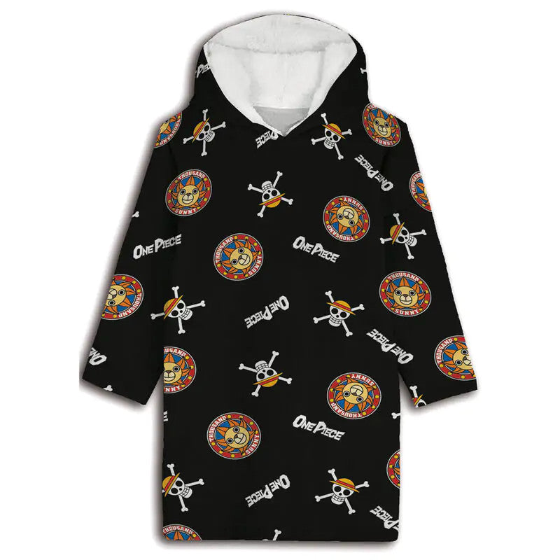 One Piece Thousand Sunny pārvelkama plīša flīsa sega, pončo