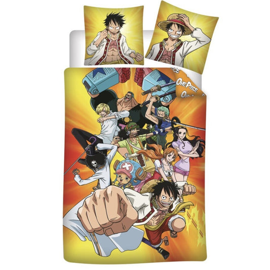 One Piece Journey gultasveļas komplekts 140–200 cm, 65–65 cm