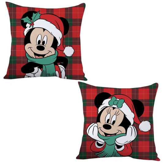 Disney Minnie Mickey Ziemassvētku dekoratīvais spilvens 35x35 cm