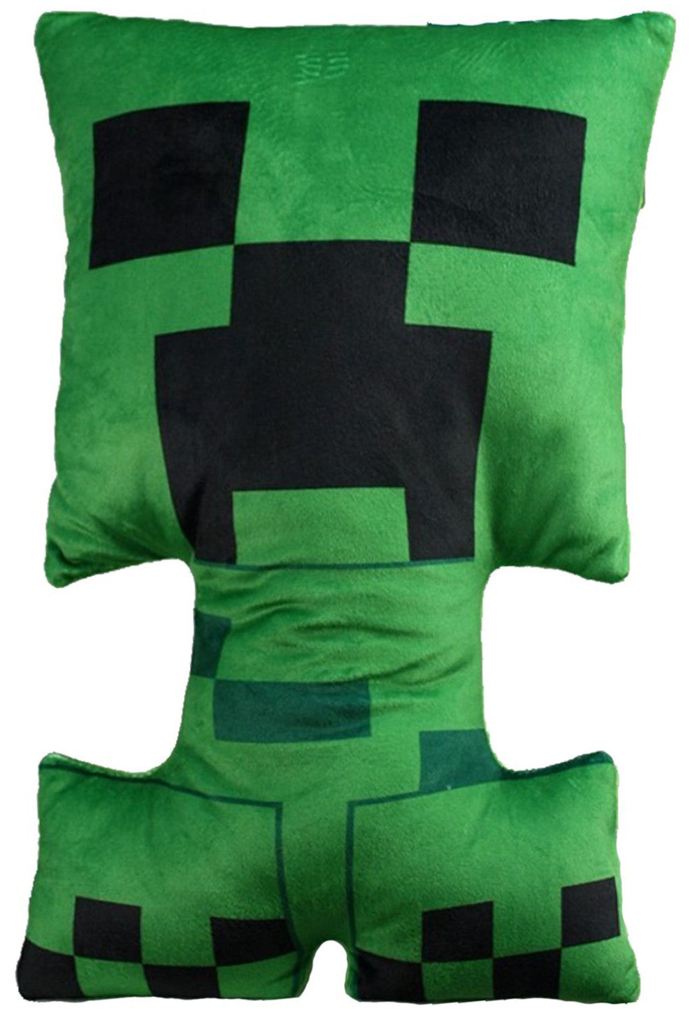 Minecraft Creeper formas spilvens, dekoratīvs spilvens 27x40 cm, velūrs