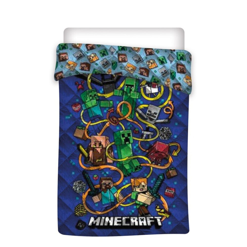 Minecraft Arrows stepēts gultas pārklājs, dūnu sega 140x200cm