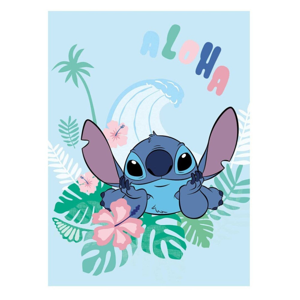 Disney Lilo un Stitch Aloha koraļļu flīsa sega 100x150cm