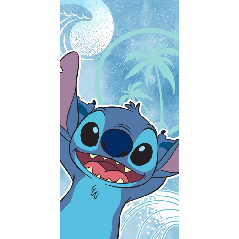 Disney Lilo un Stitch Wave vannas dvielis, pludmales dvielis 70x140cm