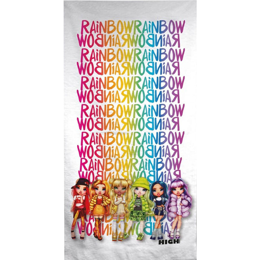 Rainbow High vannas dvielis, pludmales dvielis 70x140cm (ātri žūstošs)