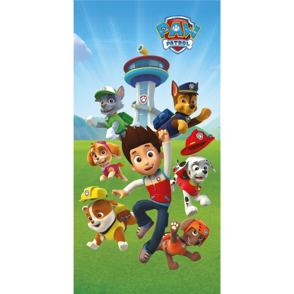 Paw Patrol Go vannas dvielis, pludmales dvielis 70x140cm (ātri žūstošs)