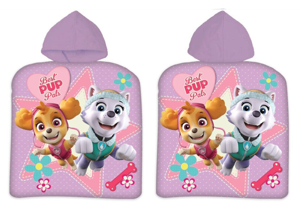 Ķepu patruļas pludmales dvielis Pup Pals pončo 55x110 cm (ātri žūstošs)