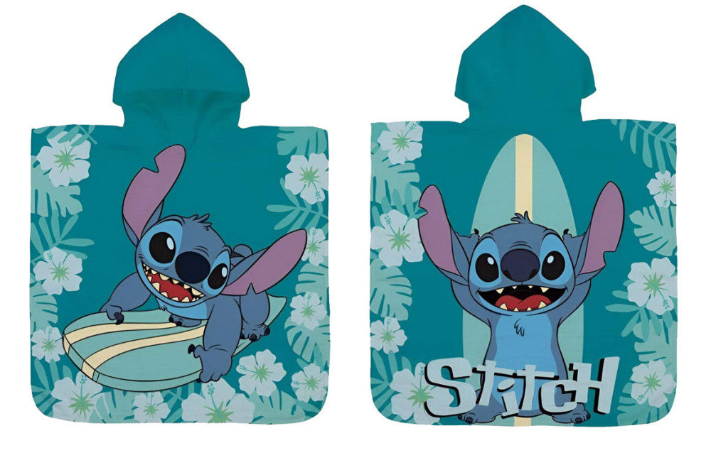 Disney Lilo un Stitch Surf pludmales dvielis pončo 60x120 cm