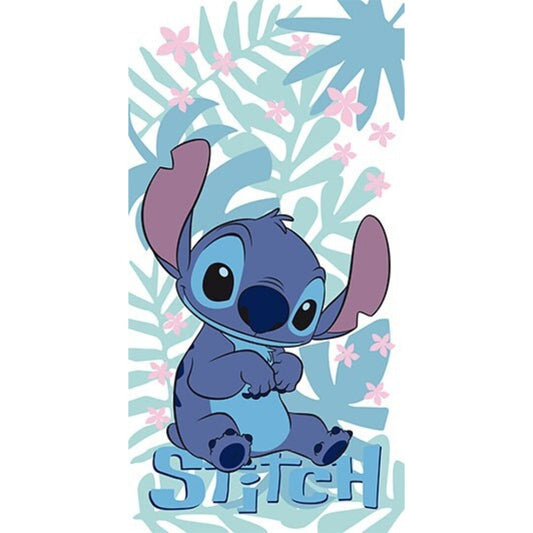 Disney Lilo un Stitch vannas dvielis, pludmales dvielis 70x140cm (ātri žūstošs)