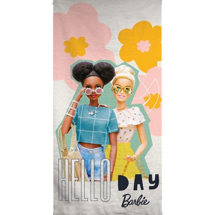 Barbie Hello vannas dvielis, pludmales dvielis 70x140cm (ātri žūstošs)