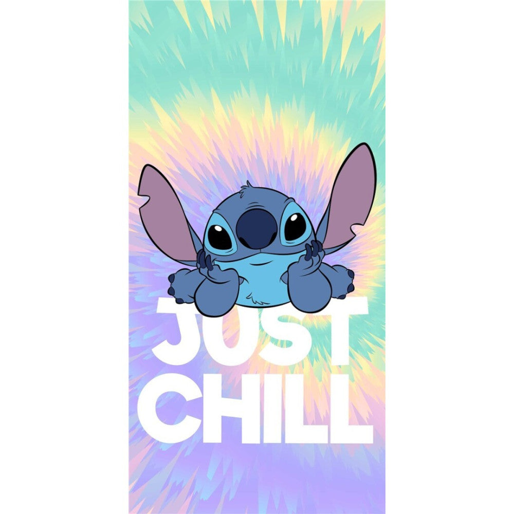 Disney Lilo un Stitch Chill vannas dvielis, pludmales dvielis 70x140cm (ātri žūstošs)